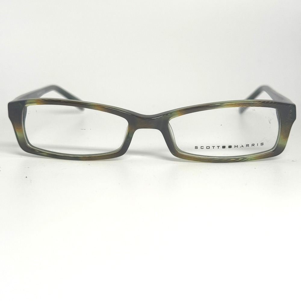 Scott Harris 272 C2 Eyeglasses Green‎ Tortoise Rectangular Frames 51-16-140